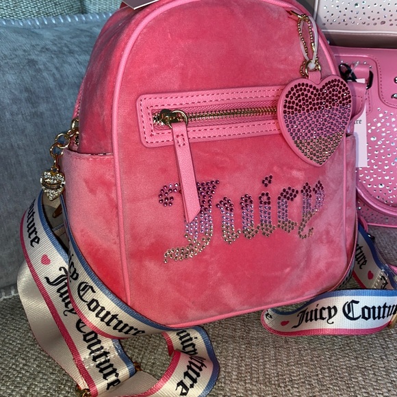 **ALL BAGS SOLD** Rhinestone Juicy couture handbags and backpack - Picture 3 of 10